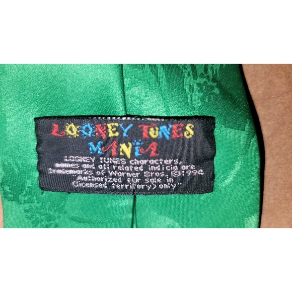 Vtg Cartoon Christmas Neck Tie Looney Tunes Lot Taz Daffy Tweedy Bugs‎ Sylvester - Picture 5 of 12
